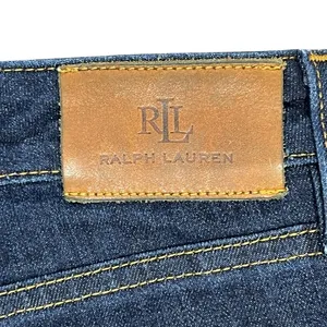 Lauren‎ Ralph Lauren Straight Leg Jeans 14 Dark Wash Blue Denim Mid Rise Classic thumbnail 10