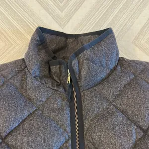 J. Crew Factory Women's Quilted Gray Vest - Size L thumbnail 3