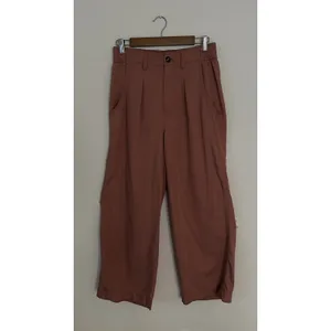 Madewell The Neale Straight-Leg Pant Drapeweave Dried Rose 6 EUC Wide Fit thumbnail 4