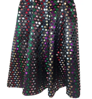 Vintage 80s Nadine Rainbow Swiftie Disco Ball Sequin Strapless Mini Dress thumbnail 15