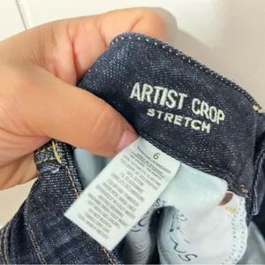 American Eagle Artist Crop Jeans Womens 6R Blue Denim Mid Rise thumbnail 10