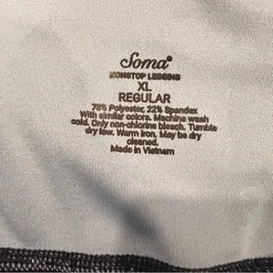 Soma Nonstop Women’s Navy Leggings - Light Blue Contrast thumbnail 3