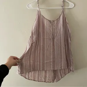 Torrid rayon pink and white striped strap top summer comfortable‎ casual shirt thumbnail 7