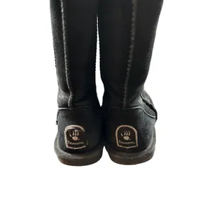 Bearpaw Women's Size 6 Black Suede Mid-Calf Boots thumbnail 2
