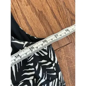 Loft tropical palm leaf black and white romper 2 thumbnail 12