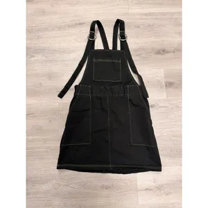The Ragged Priest Black Denim Dungaree Overall Dress thumbnail 2