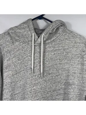 Hollister Gray Marled Pullover Hoodie Medium thumbnail 2