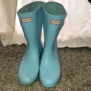 Hunter Women's Original Short Rain blue in color size 11 rubber boots sp… thumbnail 2