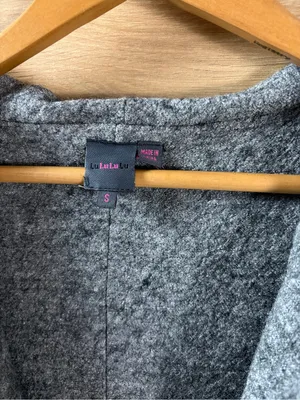 LuLu Women's Hooded Felted Wool Cardigan Small thumbnail 7