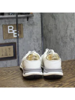 Vintage Havana Womens Judith Lace Up Low Top Sneakers JUDITH White / Gold 11M thumbnail 4
