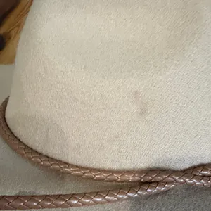 Elegant Beige Fedora with Brown Band Tan thumbnail 3