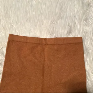 Women's‎ Knit Legging Pull On Tan Rust Brown Sweater Warm Cropped Mid-Rise thumbnail 3