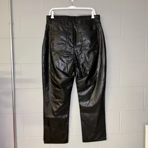 Abercrombie & Fitch The 90s Straight Ultra High Rise Leather Crossover 32/14 S thumbnail 6