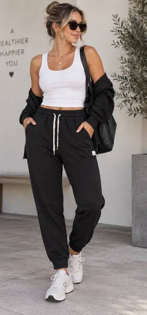 Vuori Performance Jogger DreamKnit Black Pull On Athleisure Lounge Pants thumbnail 1