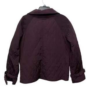 Talbots Winter Jacket Size Small Deep Plum Quilted‎ Lightweight Coat thumbnail 3
