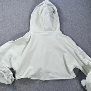 Savage Fenty Cropped Hoodie Sweatshirt Womens Large Light Green Cozy Lounge thumbnail 8