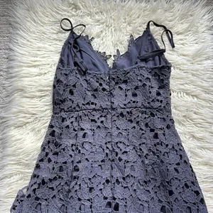 Astr The Label Lace A-Line Midi Dress Navy thumbnail 12