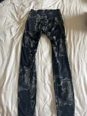 Gymshark Power High Rise Leggings - Black Print thumbnail 1