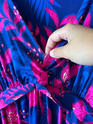 Lilly Pulitzer LORALEI SKIRTED ROMPER dress, BLUE MED NEVER ENDING SUMMER XL thumbnail 5