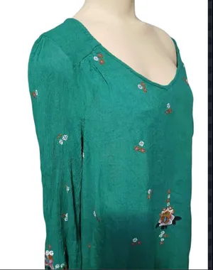 Free People Dress Floral Mini Tunic size L thumbnail 11