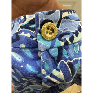 Lilly Pulitzer Kelly Skinny Ankle Pants Iris Blue Zanzibar Zoo Jacquard Womens 0 thumbnail 10