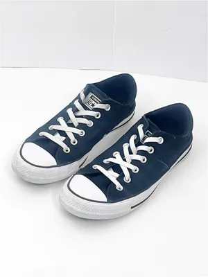 ALL STAR CONVERSE Black Canvas Low Top Sneakers Women’s 10 Casual Neutral Grunge thumbnail 6