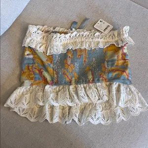Free People Dolly Tube Top- Size Large thumbnail 6