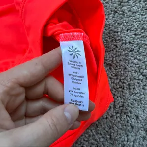 Athleta XO Tank Top Coral Sizzle Neon Orange Size Small thumbnail 4
