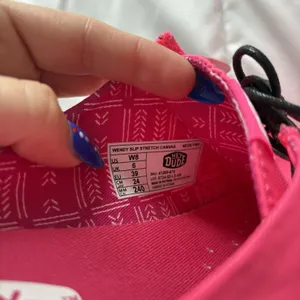 Hey Dude Shoes Womens W8 Wendy Slip On Stretch Canvas Neon Pink Summer‎ Outdoor thumbnail 7