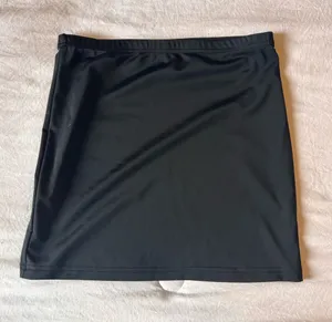 Black silk skirt thumbnail 1