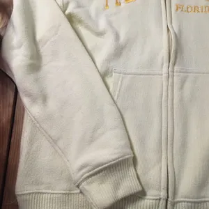 #2 Women FT Lauderdale Florida Zip Up Hoodie Stretchy Cream Yellow Size Large XL thumbnail 4