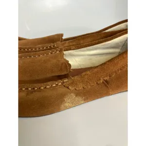 Vionic McKenzie Suede Loafers Brown Scalloped Trim Moc Toe‎ Slip On women's 9.5 thumbnail 5