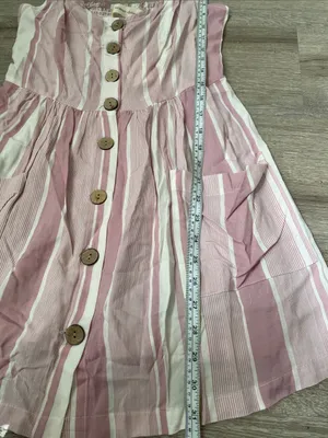 VICI | Nwt pink striped mini dress size small thumbnail 6