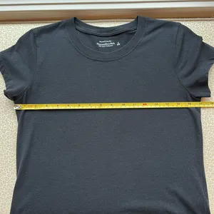 Abercrombie & Fitch Soft A&F Collection Black Fitted Short Sleeve Tee size S thumbnail 8