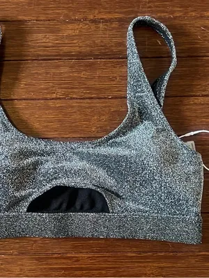 HEAT SWIMWEAR SPARKLING OCEAN TOP- BLACK SIZE M New with Tags thumbnail 2