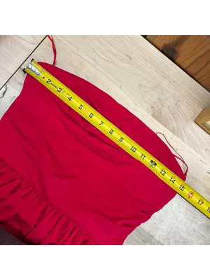 Amanda Uprichard Oscar Dress Bubble Skirt Lace-Up Back Strapless Size Medium thumbnail 10