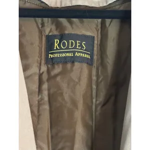 Vintage Rodes Professional Apparel Trench Coat Tan Double Breasted Thinsulate OS thumbnail 4