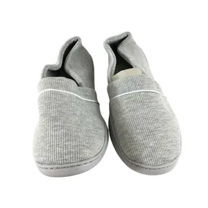 Womens Slippers Clogs Fabric Ribbed Slip On Gray Size 10 thumbnail 2