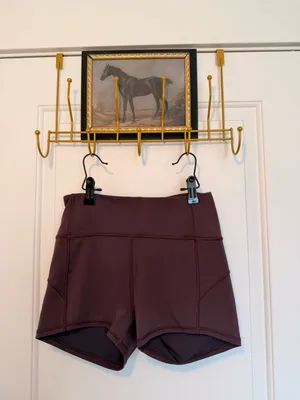 Lululemon In Movement Everlux High-Rise Maroon Biker Shorts 2.5" thumbnail 2