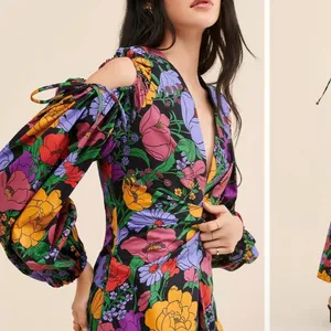 FARM RIO Bucolic Garden Sleeve Cut Out Dress Floral Maxi Size‎ XS thumbnail 4