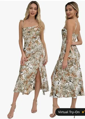 Spaghetti Strap Wedding Guest Dress Multiple Size 10 thumbnail 1
