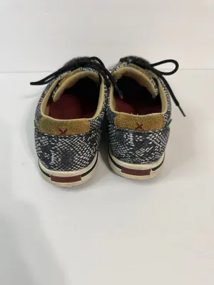 Twisted X Women's Black & White Snake-Print Low-Top Sneakers thumbnail 4