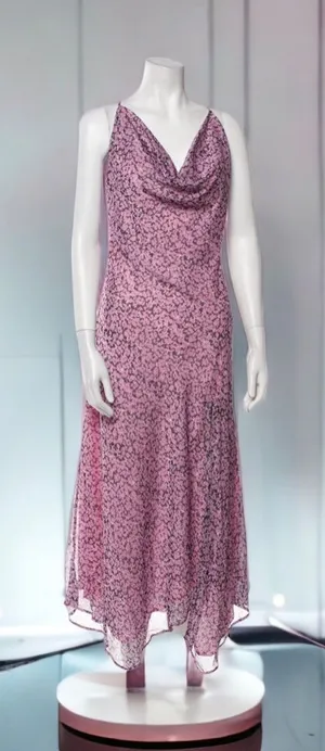 Misha Collection Printed Long Sleeveless Cowl Neck Dress Size 10 NWT thumbnail 1