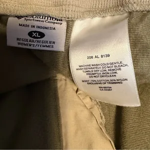 Columbia Winter Arch Cape Pants Womens XL Tan Fleece Lined Cargo Hiking NWT thumbnail 7