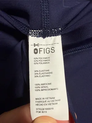 FIGS Ashland High Rise Scrub Legging Navy Blue Medium thumbnail 6