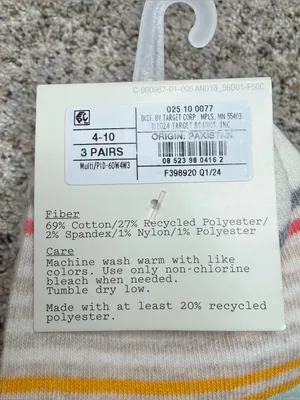 A New Day 3 Pack Low Cut Cotton Blend Striped Socks Multicolor 4-10 NWT thumbnail 5