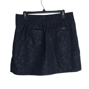 Orvis Womens Lightweight Rose Embossed Skort Shorts‎ Elastic Waist Black Size M thumbnail 7