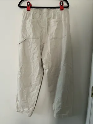 Old Navy Beige Khaki Pull On Utility Pants Womens Large High Rise Hiking Outdoor thumbnail 3