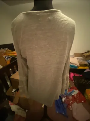 Altar'd State Light Gray Knit Top thumbnail 9