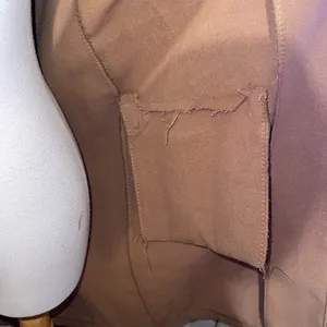 Boohoo Classic Tan Double-Breasted Coat size Small made in Italy thumbnail 11